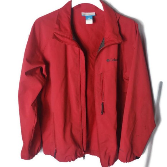 Columbia Sportswear Mens Red Full Zip Jacket Medium - Picture 1 of 5
